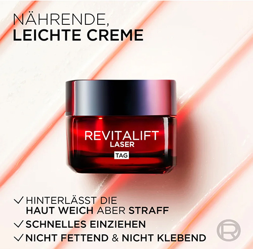 کرم ضد چروک و جوانساز روز لورآل پاریس Revitalift Laser حجم 50 میل
