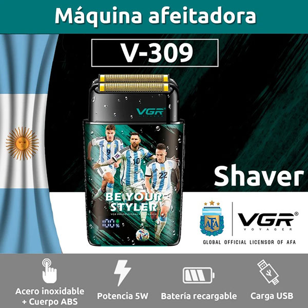  ماشین اصلاح موی صورت شارژی وی جی ار مدل V-309 