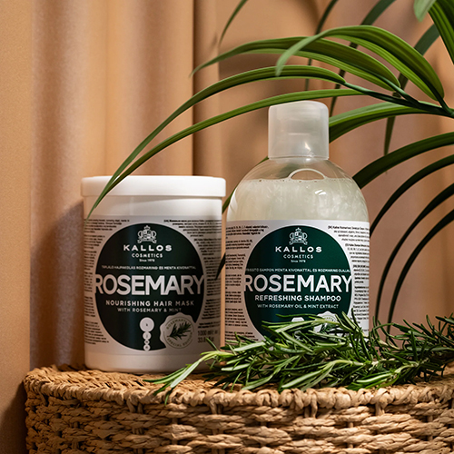 ماسک مو تقویت کننده مجارستانی کالوس Kallos Rosemary حاوی عصاره رزماری و نعناع 275 میل