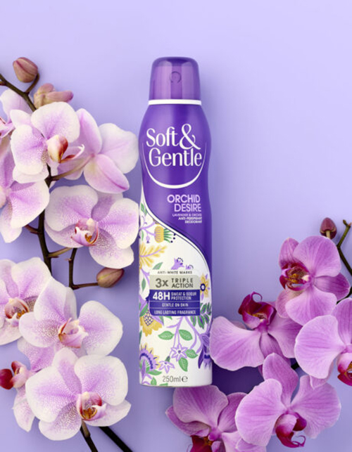 اسپری ضد تعریق سافت اند جنتل مدل Orchid Desire حجم 250 میل