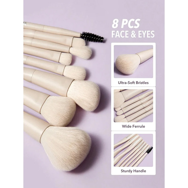 ست برس آرایشی شیگلم مدل Pro Core مجموعه 8 عددی