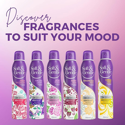 اسپری ضد تعریق سافت اند جنتل مدل Orchid Desire حجم 250 میل