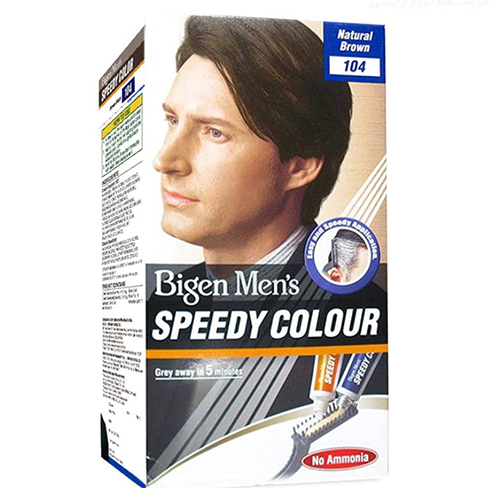 کیت رنگ موی مردانه بیگن شماره 104 رنگ قهوه ای طبیعی بسته 2 × 40 گرم