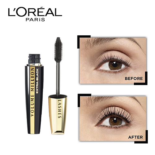 ریمل حجم دهنده ولوم میلیون لشزExtra Black - Volume Million Lashes فوق مشکی
