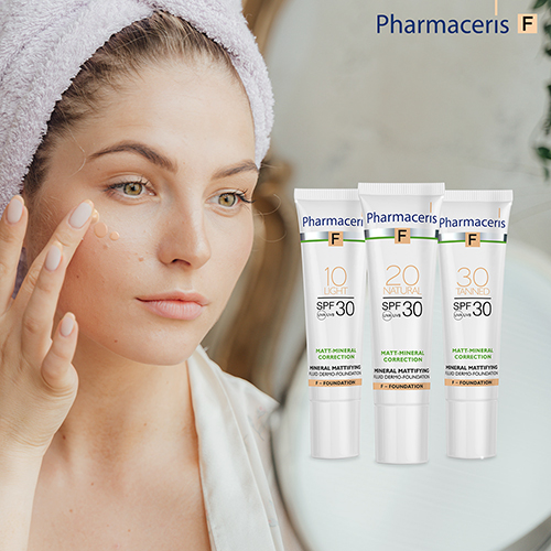 کرم پودر مینرال مات کننده فارماسریز SPF 30 شماره Natural 20 حجم 30 میل