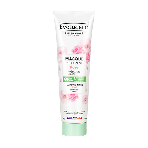 ماسک حجم دهنده صورت گل رز اولودرم Evoluderm Rose Plumping حجم 150 میل