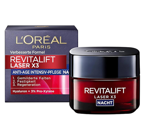 کرم شب ضد چروک و لیفتینگ Revitalift Laser X3 ضد چروک سه گانه 50 میل