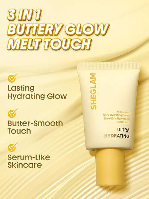 پرایمر آبرسان قوی مدل BUTTERY GLOW مناسب پوست خشک تا نرمال