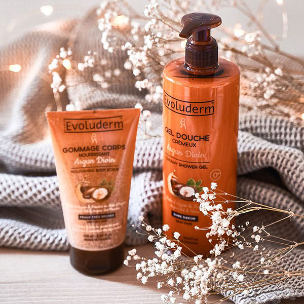  ژل دوش کرمی اولودرم حاوی روغن آرگان مدل Argan Divin حجم 500 میل 