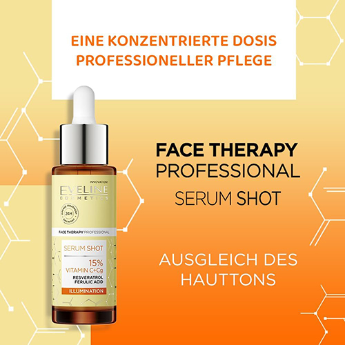 سرم روشن کننده مدل Serum Shot Vitamin C + Cg 15% 30 میلت ویتامین C+Cg 15٪ حجم 30 میل