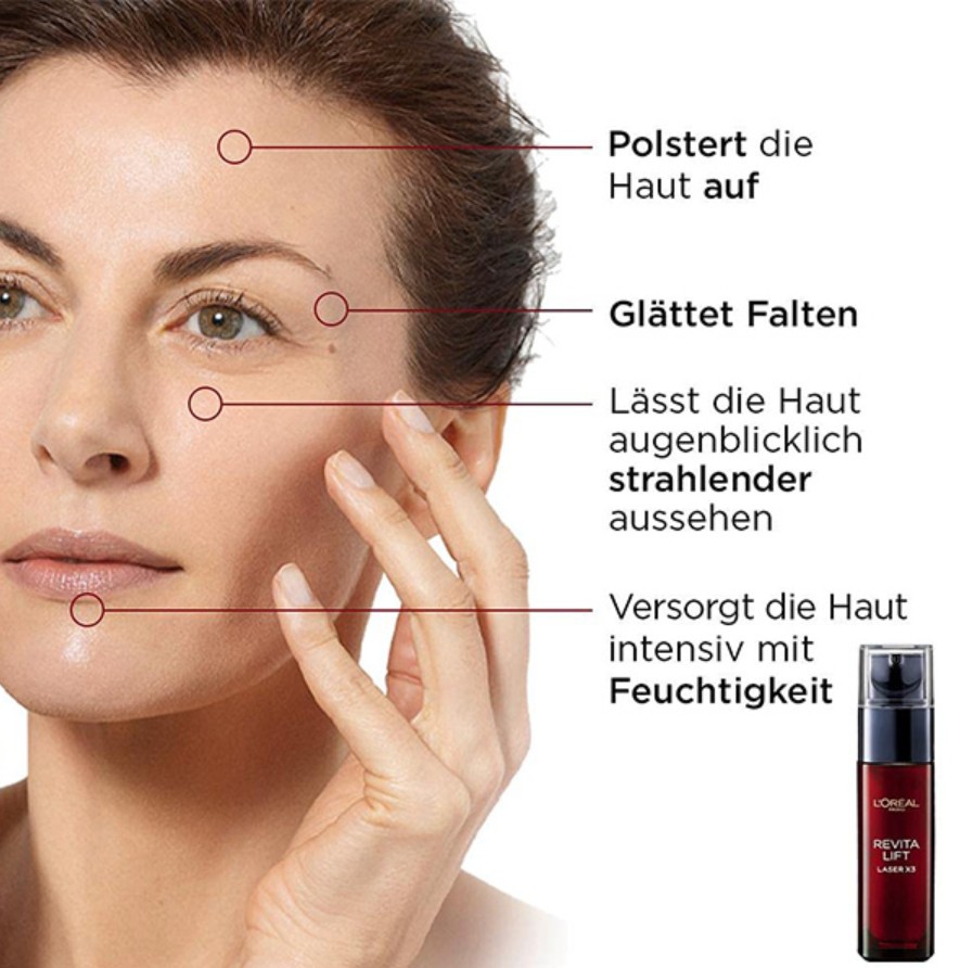 سرم ضد چروک و جوانساز لورآل مدل Revitalift Laser X3 حجم 30 میل