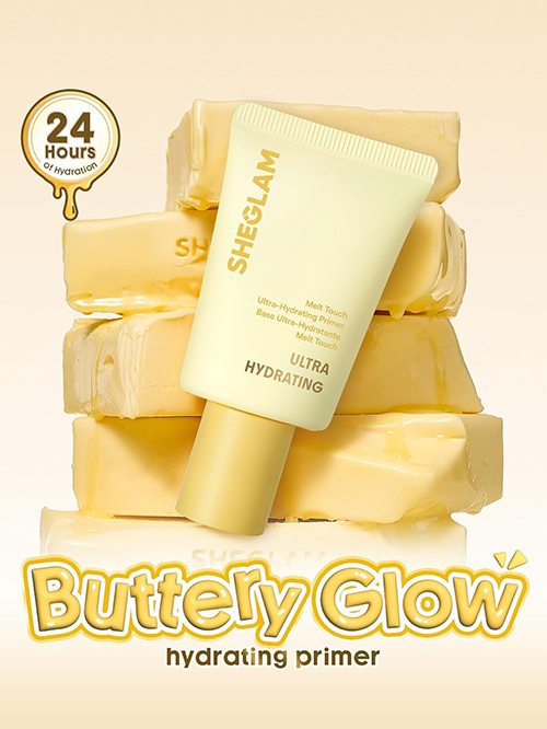 پرایمر آبرسان قوی مدل BUTTERY GLOW مناسب پوست خشک تا نرمال