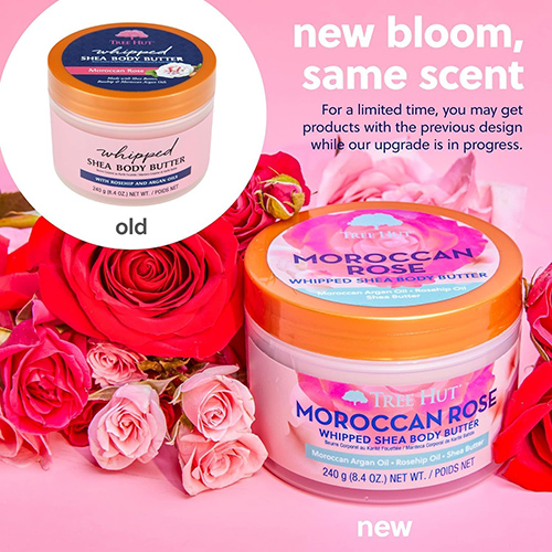 کره بدن شی باتر Tree Hut مدل Moroccan Rose حجم 240 گرم