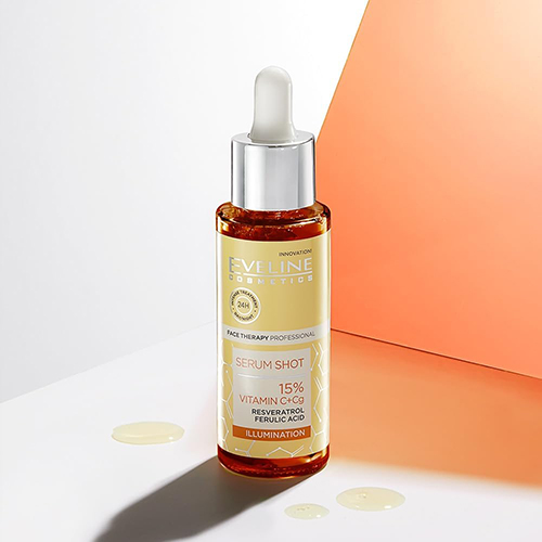 سرم روشن کننده مدل Serum Shot Vitamin C + Cg 15% 30 میلت ویتامین C+Cg 15٪ حجم 30 میل