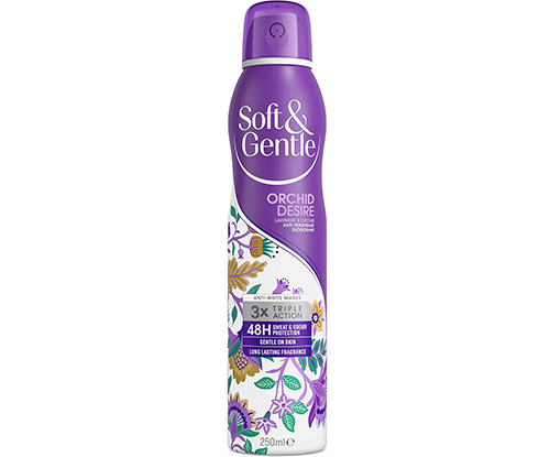 اسپری ضد تعریق سافت اند جنتل مدل Orchid Desire حجم 250 میل