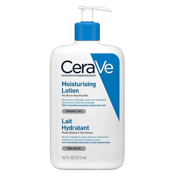  کرم آبرسان دست، صورت سراوی مدل lait hydratant مناسب برای انواع پوست حجم 473 میلی‌لیتر 