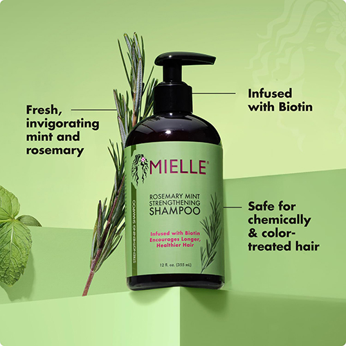 شامپو تقویت کننده و ضد ریزش مو میله مدل Rosemary Mint حجم 355 میل