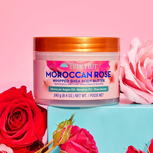 کره بدن شی باتر Tree Hut مدل Moroccan Rose حجم 240 گرم