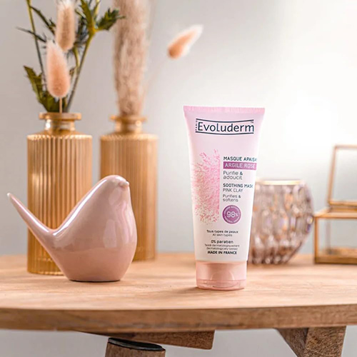 ماسک خاک رس صورتی آرامش بخش اولودرم Soothing Mask with Pink Clay حجم 100 میل