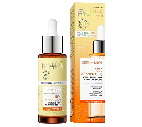 سرم روشن کننده مدل Serum Shot Vitamin C + Cg 15% 30 میلت ویتامین C+Cg 15٪ حجم 30 میل