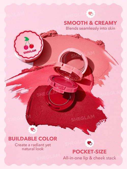 رژلب و رژگونه 3 طبقه وری چری Very Cherry Cheek & Lip Cream Stack