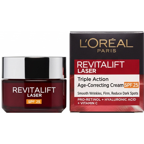 کرم ضد چروک و جوانساز روز لورآل پاریس Revitalift Laser SPF 25 حجم 50 میل