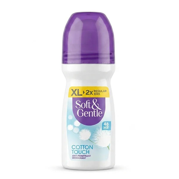  مام رول ضدتعریق زنانه Soft & Gentle مدل Cotton touch حجم 100میل 