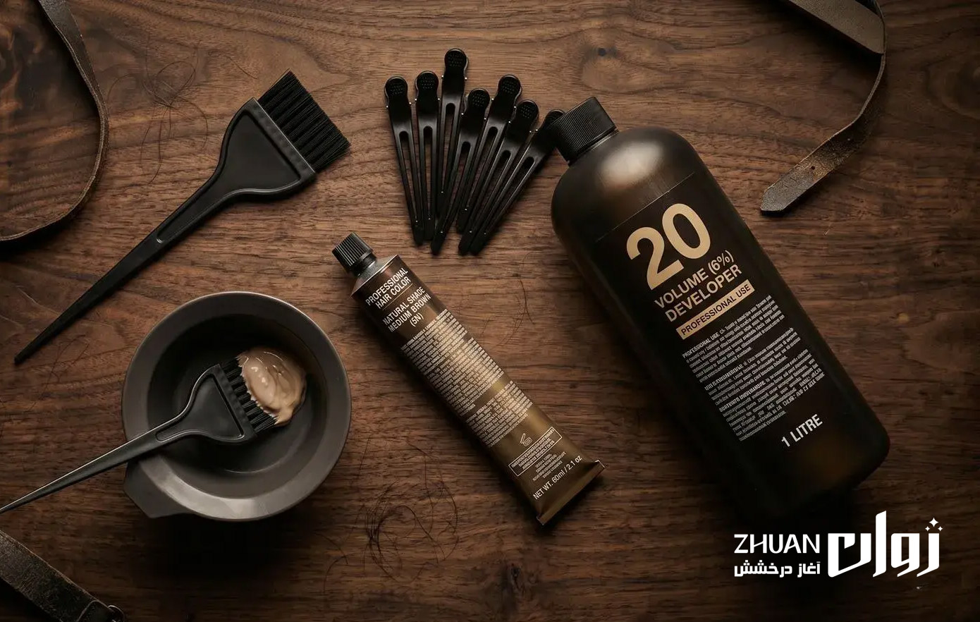 ترکیب رنگ مو برای موهای سفید بدون دکلره