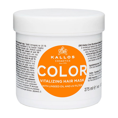 ماسک مو محافظ رنگ کالوس Kallos مدل COLOR مناسب موهای رنگ شده 275 میل