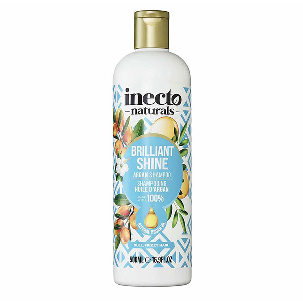شامپو اینکتو Inecto آرگان مدل Brilliant Shine Argan حجم 500 میل