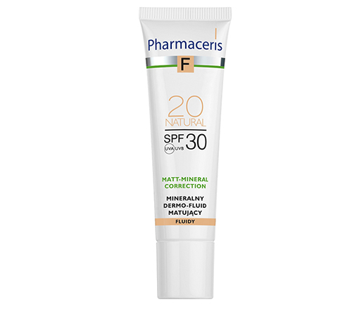 کرم پودر مینرال مات کننده فارماسریز SPF 30 شماره Natural 20 حجم 30 میل