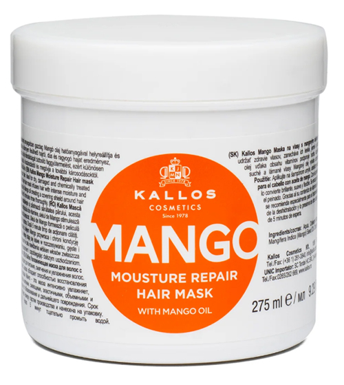 ماسک مو تغذیه کننده کالوس Kallos Mango حاوی روغن انبه 275 میل