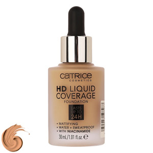کرم پودر کاتریس مدل HD Liquid Coverage شماره ۰۱۰ با حجم ۳۰ میلی لیتر