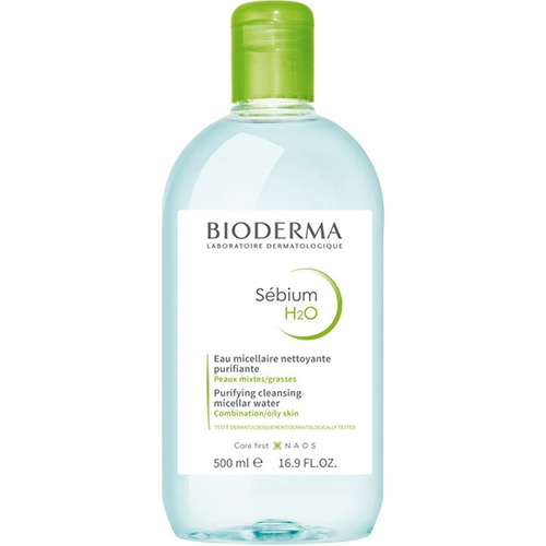 محلول میسلار واتر برای پوست چرب بایودرما مدل Sébium H2O حجم 500 میل