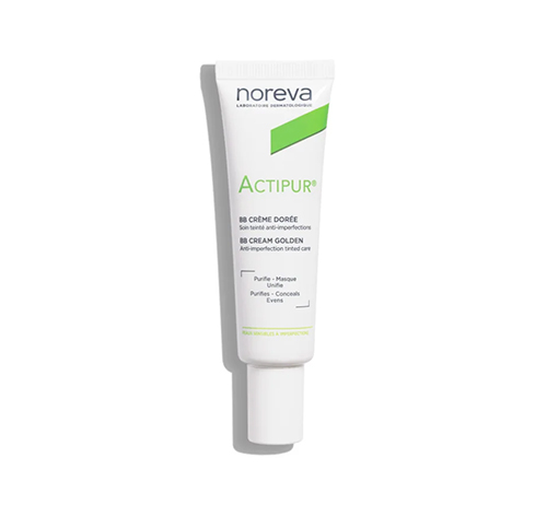 کرم ضد جوش نوروا سری Actipur مدل Golden Tinted حجم 30 میلی لیتر