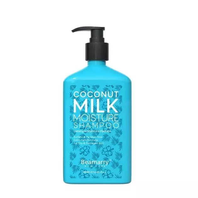 شامپو آبرسان مو بیمری Beamarry Coconut Milk Moisture حاوی عصاره شیر نارگیل 380 میل