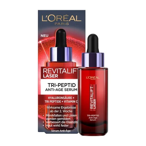 سرم ضد چروک و جوانسازتری پپتاید لورآل مدل Revitalift Laser Tri Peptide حجم 30 میل