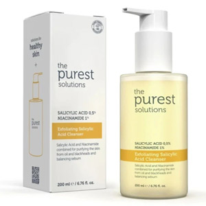 ژل شستشوی سالیسیلیک اسید و نیاسینامید پیورست سولوشن purest solution حجم 400 میل