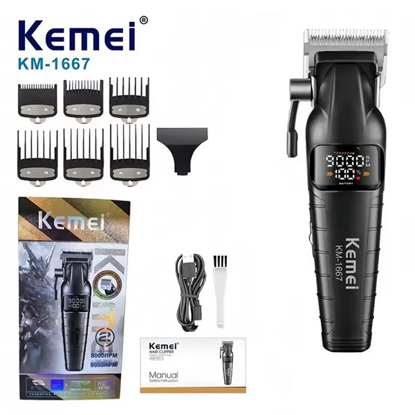ماشین اصلاح موی سر و صورت شارژی کیمی مدل km-1667