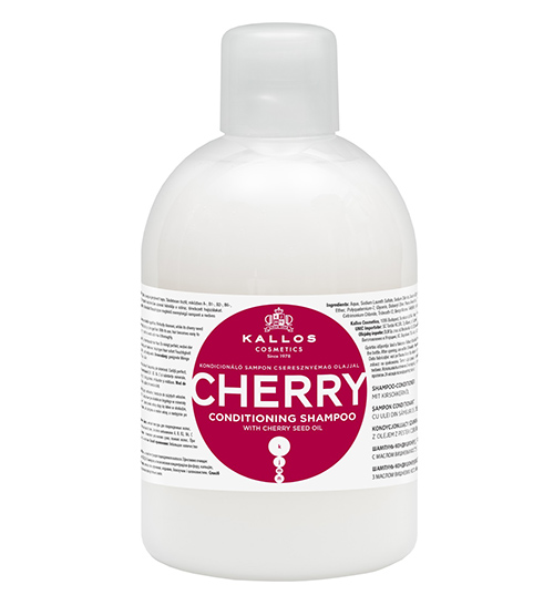 شامپو نرم کننده مو KALLOS CHERRY حاوی روغن هسته گیلاس 1000 میل