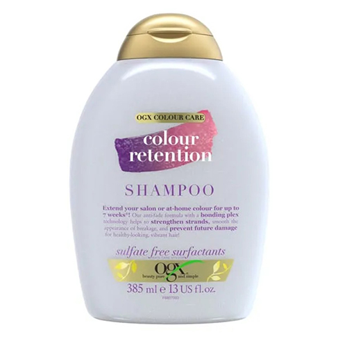 شامپو تثبیت کننده رنگ مو OGX مدل Color Retention حجم 385 میل