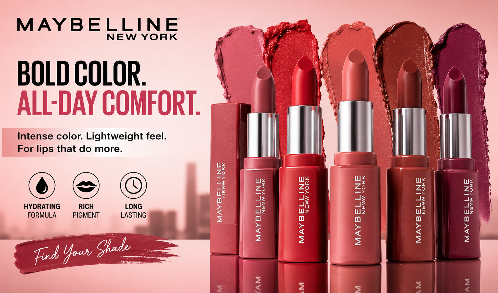رژ لب میبلین maybelline lipstick