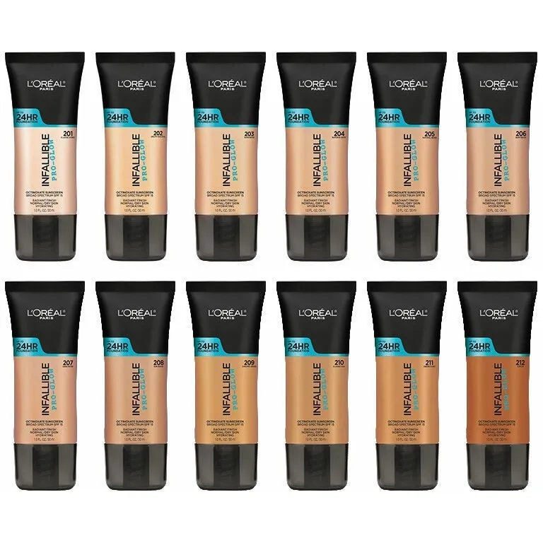 معرفی تک‌تک رنگ‌های پروگلو لورال (Infallible Pro-Glow)